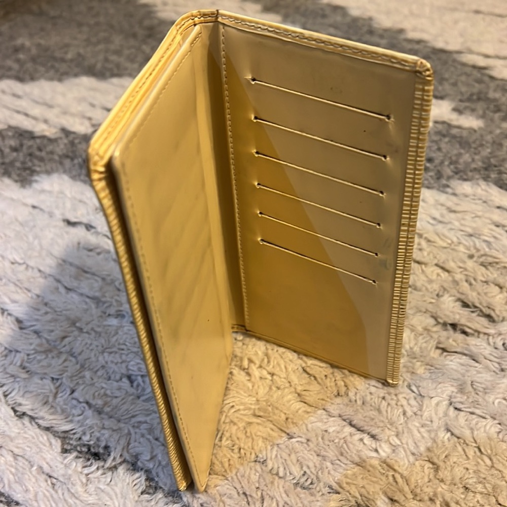 Genuine Louis Vuitton Wallet Yellow Epi Leather
